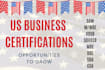help you acquire US minority business certifications