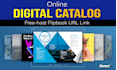 make digital flipbook URL link and qr code for online catalog flip book