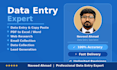 do data entry, copy paste and online research quickly and accurately