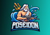design professional poseidon logo without any copyright
