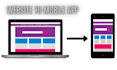 convert website to flutter app, android app and ios app
