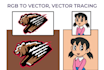 do all kind of vector illustration, vector tracing, vector lineart and anything