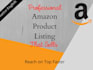 do content writing for amazon listing to make a professional listing