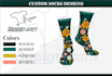 design crew socks, knighted socks for you