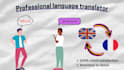 do flawless english to french and french to english translation service