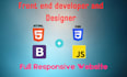 design a website using html, css and bootstrap