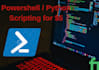 automate processes using python and powershell script