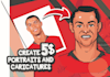create flat avatar and portrait for you