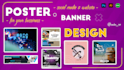 design eye catching social media posters and event banners for creators