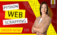 do web scraping, data mining, python web scraper