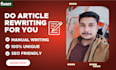 provide the best SEO copywriting and article writing services for you