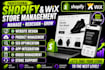 manage and redesign your shopify and wix store