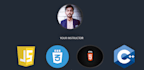 teach HTML CSS javascript and cpp with basic programming concepts