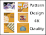 create great pattern designs for you in 4k quality