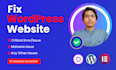 fix wordpress issue, bugs and critical error in 2 hours