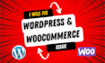 fix wordpress and woocommerce issues