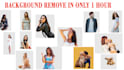 remove background in only 1 hour