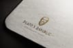 do a heraldic, modern luxury logo with hand drawn