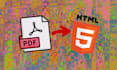 convert your pdf to HTML and CSS