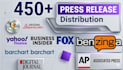 do press release distribution and press release writing , publish press release