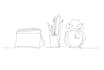 draw continuous line art animate