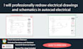 professionally draw or redraw electrical drawings and schematics in autocad