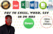 convert and remove restrictions from word, excel, CSV files