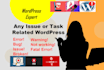 fix any wordpress or PHP issue, theme plugin modify