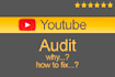 audit of the youtube channel and recommendations