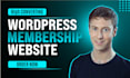 develop wordpress membership website, lms subscription setup