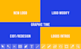 redesign, vectorize, modify, edit and redraw logo