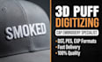3d puff embroidery digitizing for hats fast delivery
