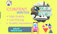 engage by writing creative, friendly content, articles, paragraphs