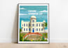 draw architecture or landscape into vector art illustration