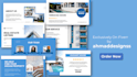 design a modern pitch deck presentation in powerpoint, google slides or canva