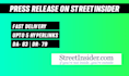 do press release distribution on streetinsider
