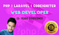 develop website using PHP, laravel, codeigniter