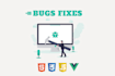 fix html css javascript and vue js bugs