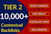 provide 10k tier 2 contextual backlinks
