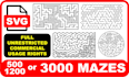 create a custom maze set for KDP activity books and printables