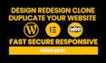 design, redesign, clone or duplicate wordpress website using elementor pro