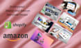 design  custom shopify  and amazon storefront