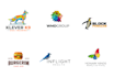 design origami, modern, polygonal or geometric logo