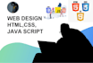 be your front end developer html css javascript