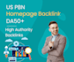 create 50 US domains dofollow homepage backlinks