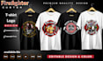 do custom firefighter t shirt design