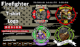 create firefighter t shirt  logo design