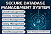 design and develop database management system, cms, erp, CRM