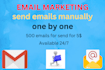 send emails manually one by one with email marketing