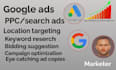 create and manage google PPC search ads for your business